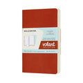 Moleskine volant journals - pocket - blanco - oranje/blauw