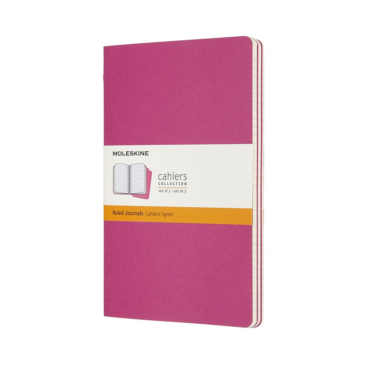 Moleskine cahier journals - large - lined - pink - set of 3