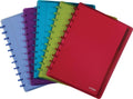 Atoma notebook a4 - ruled - 120 pages. with 6 tabs and 5 show pockets