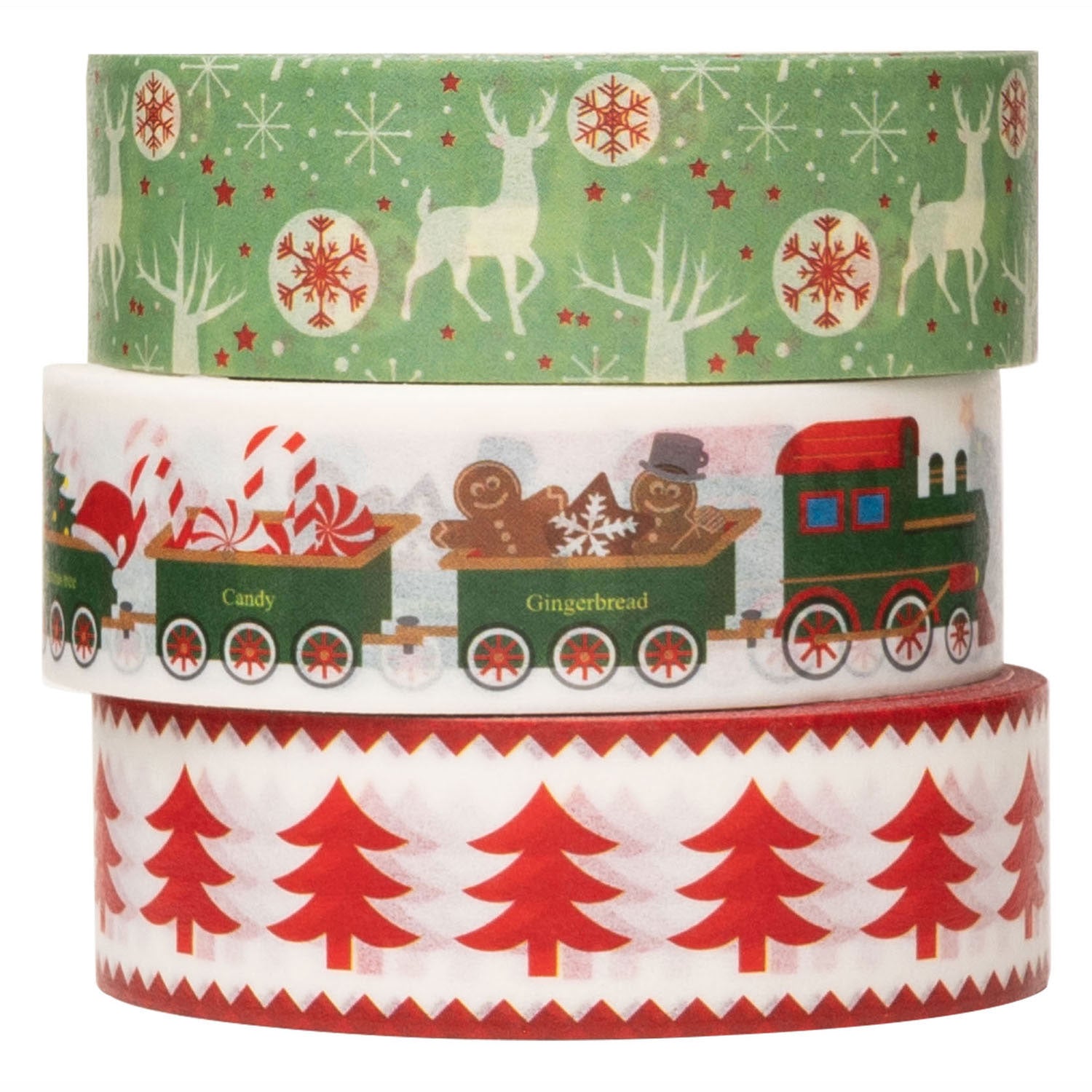 Colorations - washi tape Christmas 3 rolls, 5m.